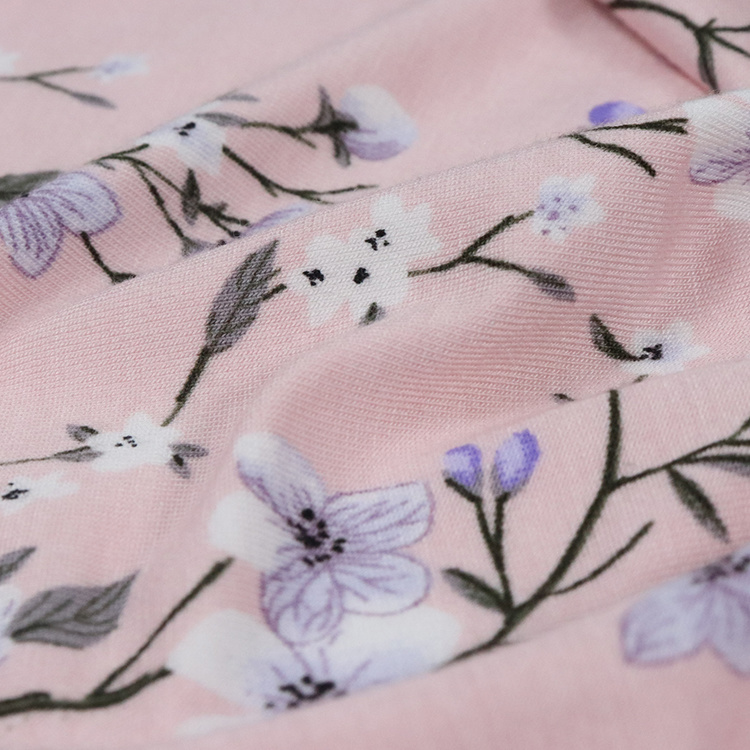 200GSM Lenzing Modal Spandex Jersey, Reactive Printing for T-Shirt