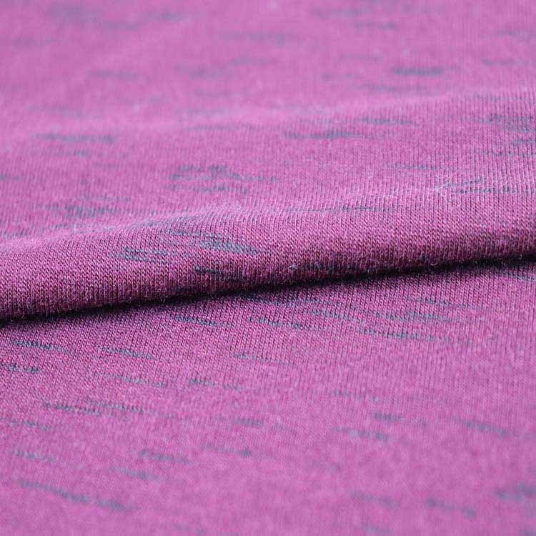 180GSM Rayon Polyester Spandex Jersey, Slub Fabric, Space Dye