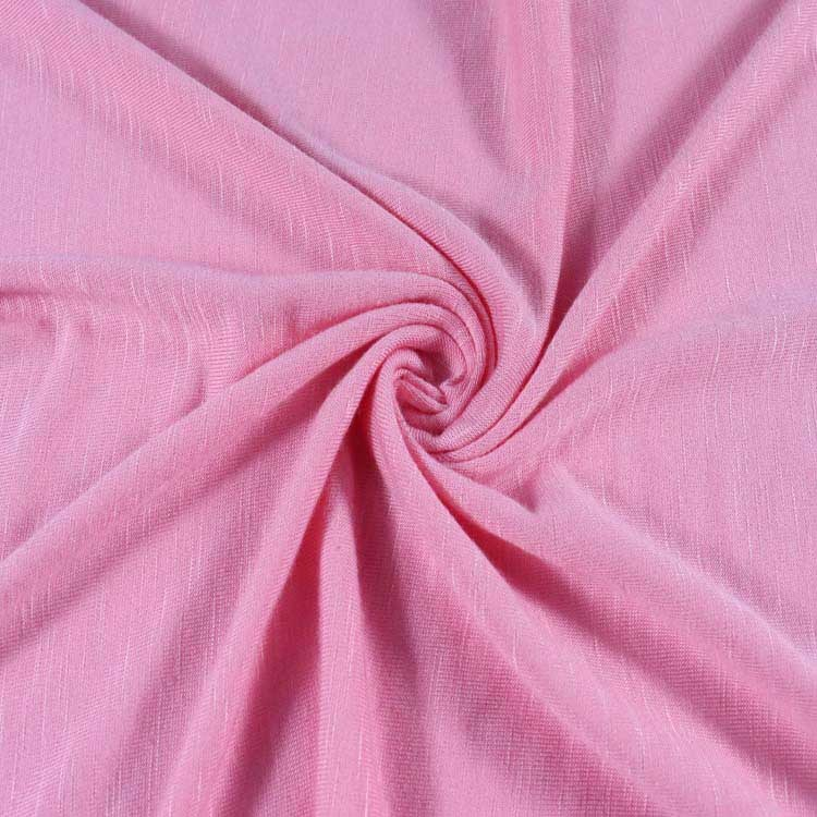 200GSM Viscose, Rayon Spandex Jersey, Slub Knitting Fabric
