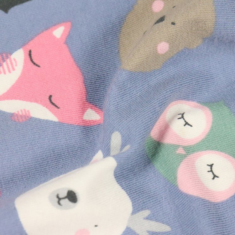 180GSM Cotton Spandex Jersey, Reactive Print