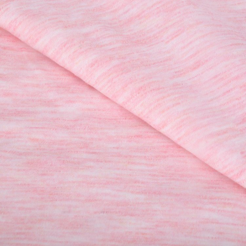 32s Polyester Rayon Spandex Jersey, Space Dye Fabric, Melange