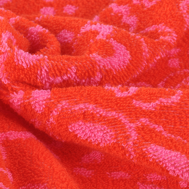 32S CT Organic Cotton/Polyester Jacquard Loop Terry, Cotton Blended with Polyester for Garments, 280GSM 