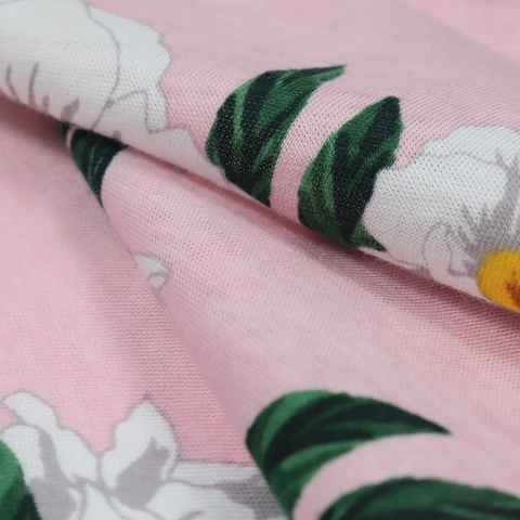 100%Supima Cotton Single Jersey, Reactive Printing, Sleepwear Fabric