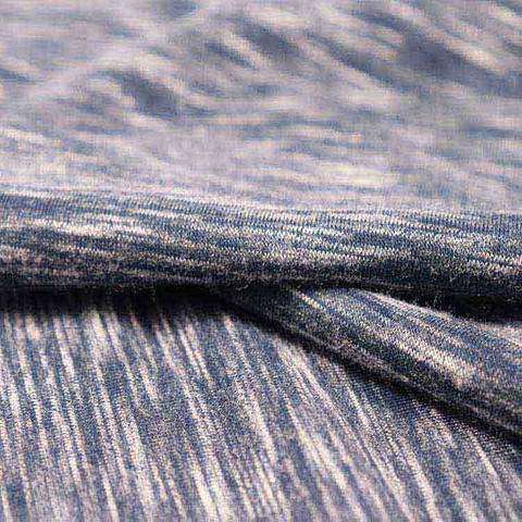 T/R Spandex Jersey, Poly/Viscose Knitting Fabric, Space Dye