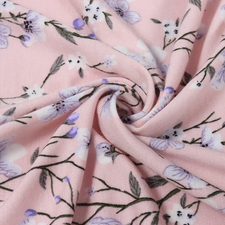 200GSM Lenzing Modal Spandex Jersey, Reactive Printing for T-Shirt