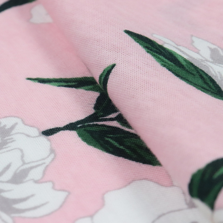 100%Supima Single Jersey, Reactive Print, 40s Knit Fabric for T-Shirt
