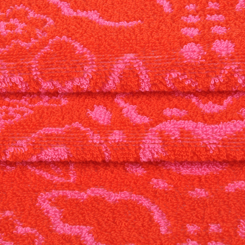 32S CT Organic Cotton/Polyester Jacquard Loop Terry, Cotton Blended with Polyester for Garments, 280GSM 
