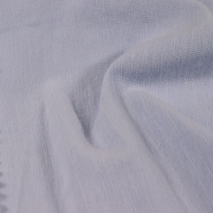 40s Cotton Elastic Jersey, Slub Fabric, 150GSM