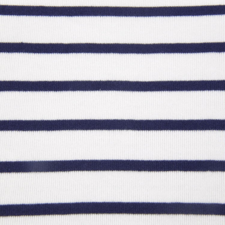 Xt-21st Combed Cotton Spandex Rib 2*2 Yarn Dyed, Stripe