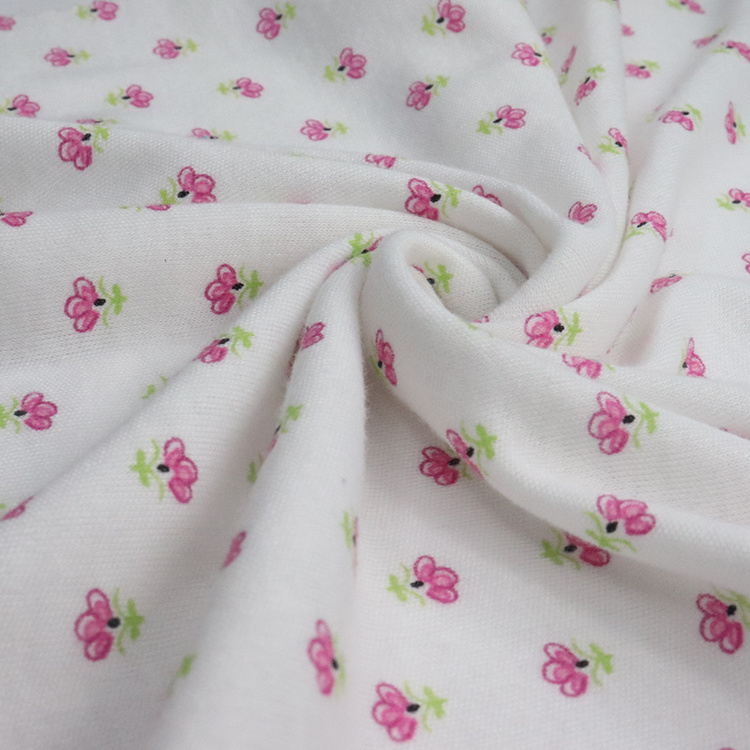40s T/R Interlock, Pigement Print, Poly/Viscose Knitting Fabric