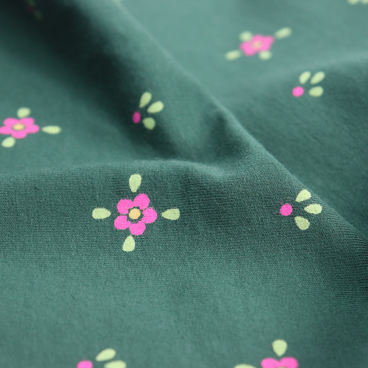 260GSM Organic Cotton Fleece, Discharge Print