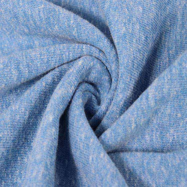 Xt-156 T/C/R French Terry, Knitted Fabric, Single Dyed, Snow Yarn