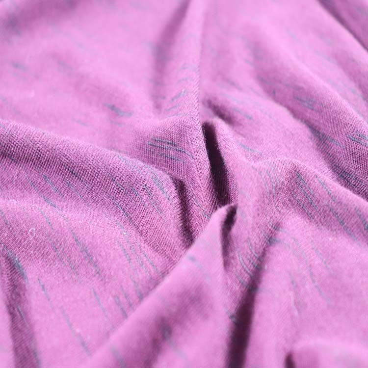 180GSM Rayon Polyester Spandex Jersey, Slub Fabric, Space Dye