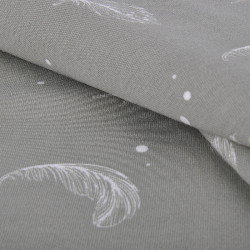 100% Cotton Rib, 1*1 Rib Fabric for Sleepwear, Reactive Print