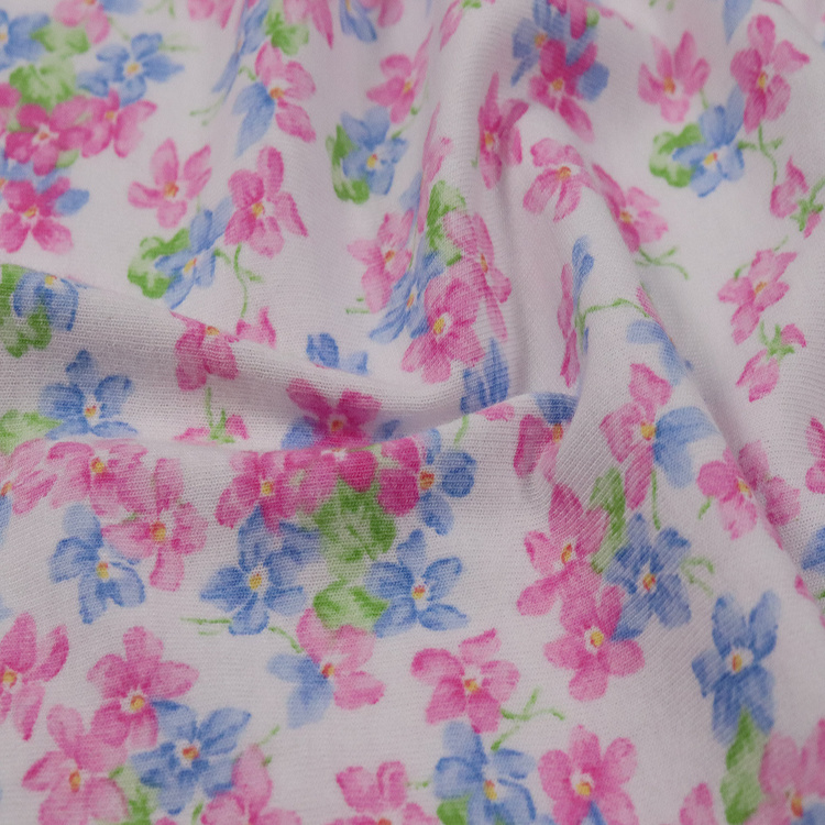140g C/R Single Jersey, Knitted Sleepwear Fabric, Printed