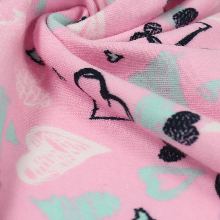 40s 100% Cotton Interlock, Pigement Print