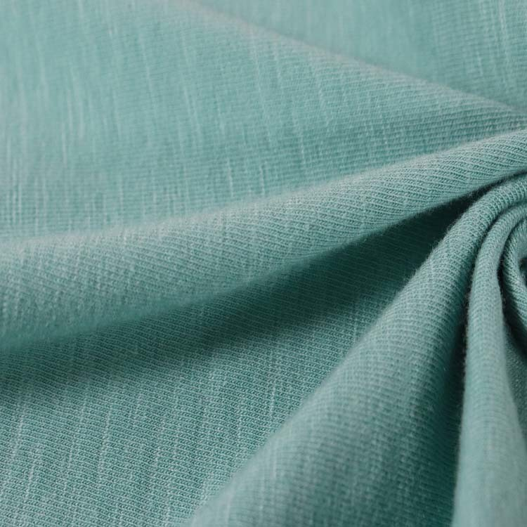 Cotton/Rayon Spandex Jersey Slub Knitting 180GSM
