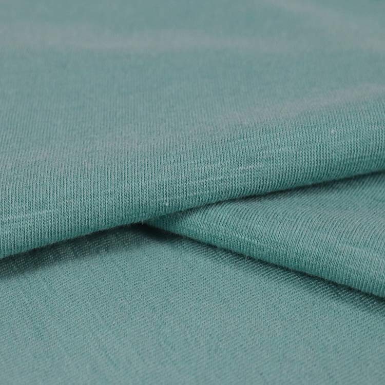 Cotton/Rayon Spandex Jersey Slub Knitting 180GSM
