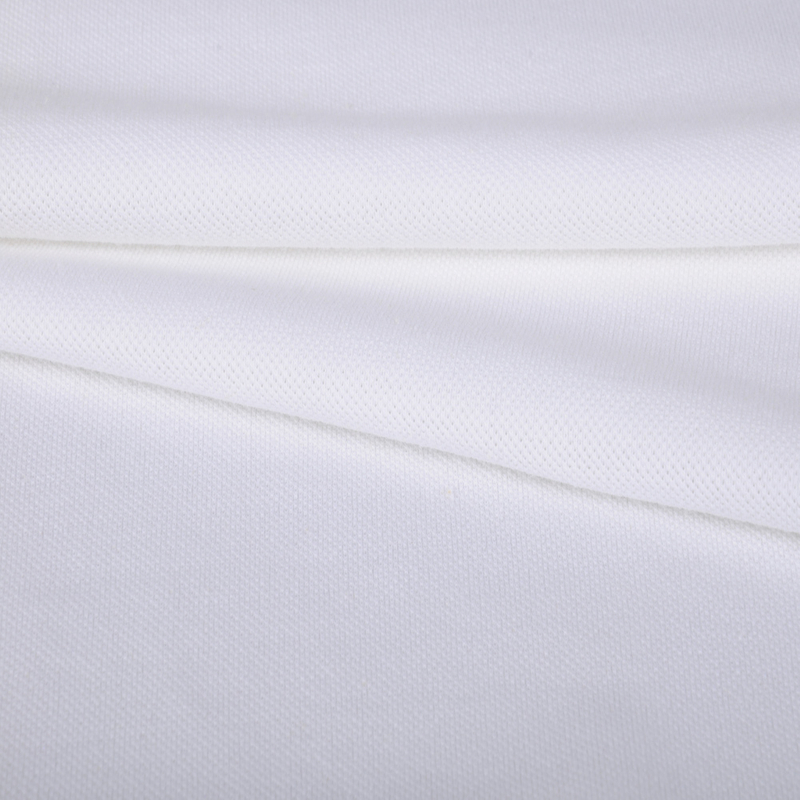 40S CVC Cotton/Polyester Elastic Pique Mesh, 190GSM, Fabric for Polo T-Shirt