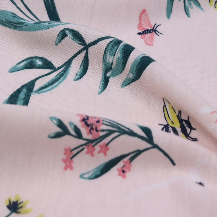 32s Tr Spandex Jersey, Printed Sleepwear Fabric