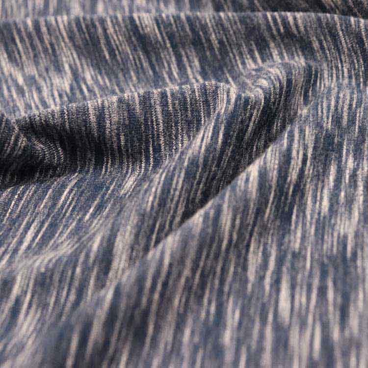 T/R Spandex Jersey, Poly/Viscose Knitting Fabric, Space Dye