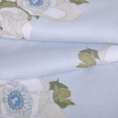 50%Bamboo 50%Cotton Interlock, Knitting Fabric for Underwear, Singeing