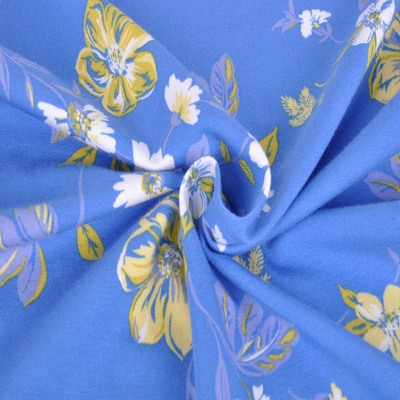 Bamboo Cotton Spandex Jersey, Reactive Print