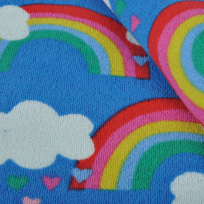 CVC Loop Terry, Cotton Blended with Polyester for Garments, 280GSM, Printed