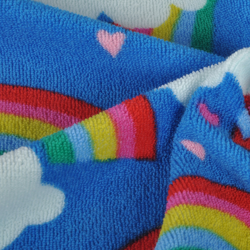 CVC Loop Terry, Cotton Blended with Polyester for Garments, 280GSM, Printed