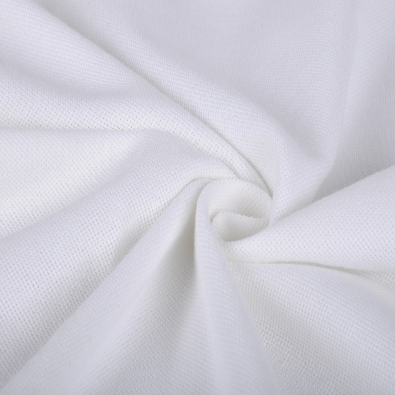 40S CVC Cotton/Polyester Elastic Pique Mesh, 190GSM, Fabric for Polo T-Shirt