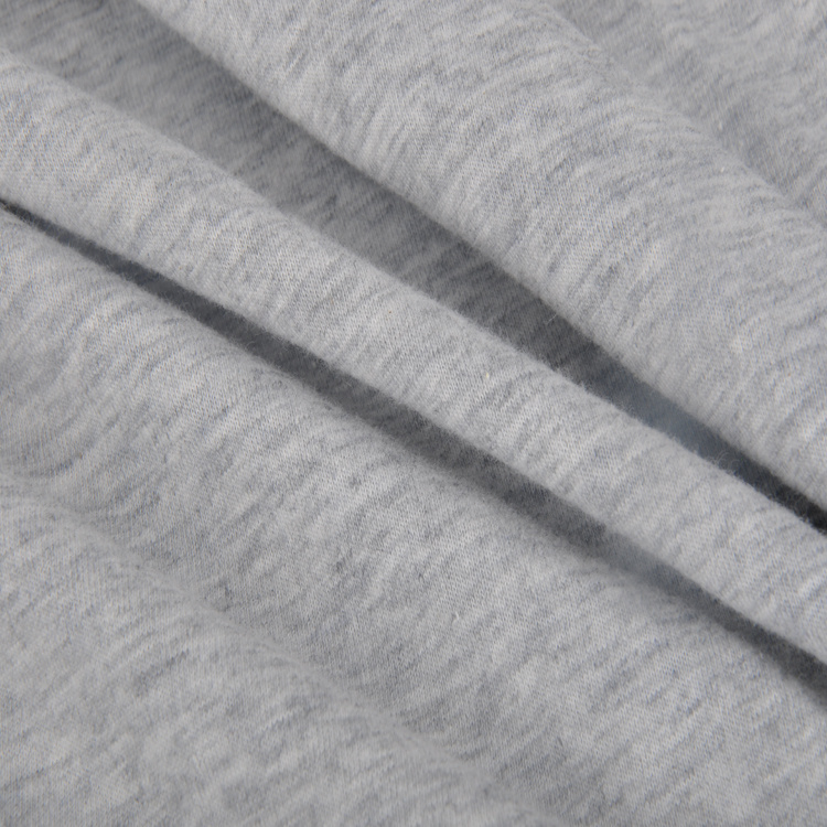 32s CVC Single Jersey, Heather Grey, Knit Fabric for T-Shirt