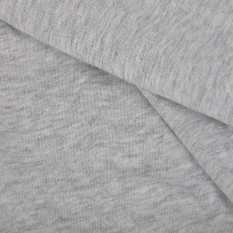 32s CVC Single Jersey, Heather Grey, Knit Fabric for T-Shirt