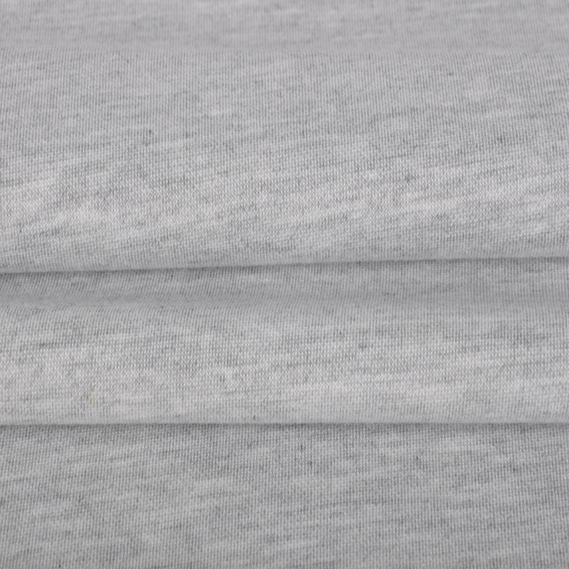 40S CR Cotton/Rayon Scuba Terry, 280GSM Heather Grey