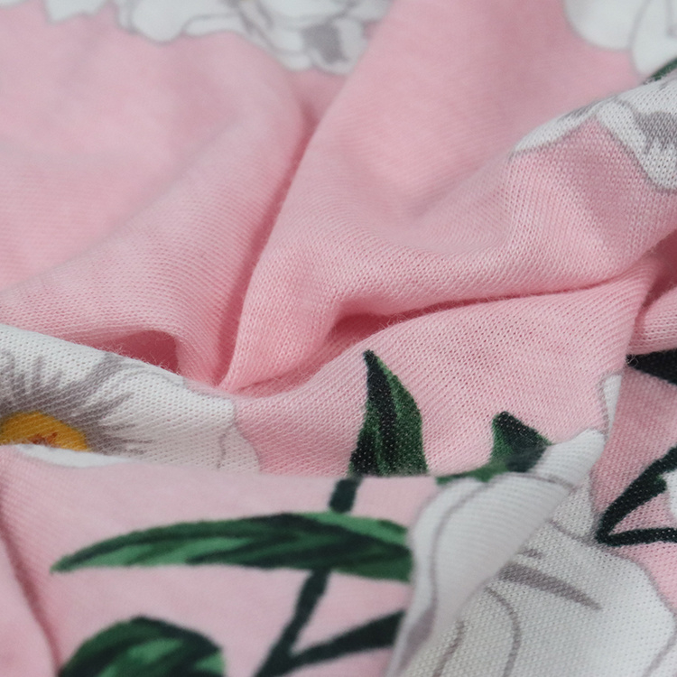 100%Supima Cotton Single Jersey, Reactive Printing, Sleepwear Fabric