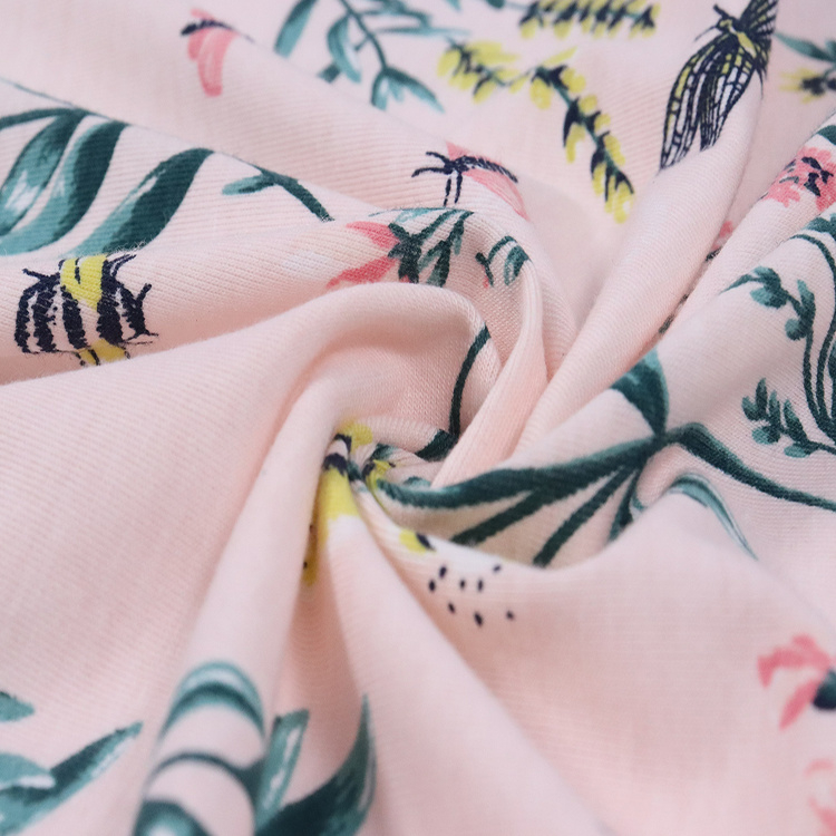 32s Tr Spandex Jersey, Printed Sleepwear Fabric