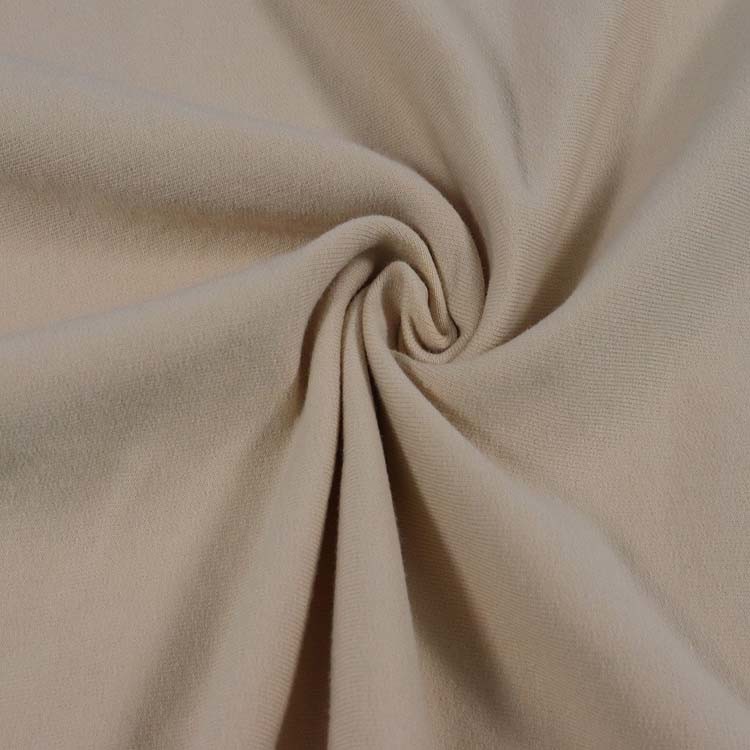 260GSM Cotton Spandex Fleece, Brushed Fabric