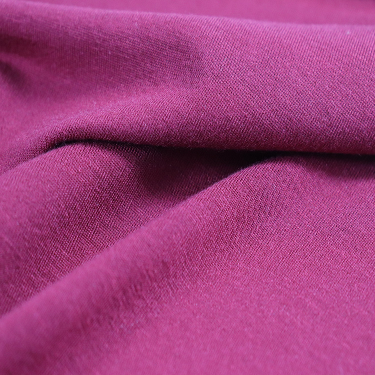 Modal Polyester Single Jersey, 160GSM, Carbon Brushed Fabric