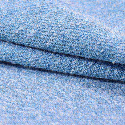 Xt-156 T/C/R French Terry, Knitted Fabric, Single Dyed, Snow Yarn
