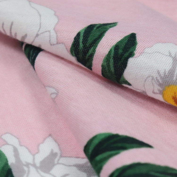 100%Supima Single Jersey, Reactive Print, 40s Knit Fabric for T-Shirt