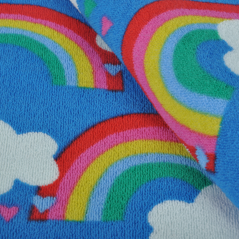 CVC Loop Terry, Cotton Blended with Polyester for Garments, 280GSM, Printed