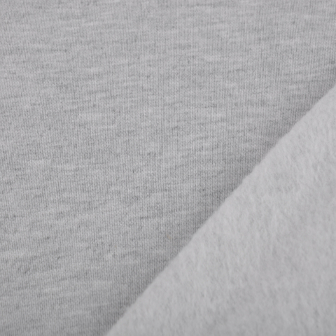 40S CR Cotton/Rayon Scuba Terry, 280GSM Heather Grey