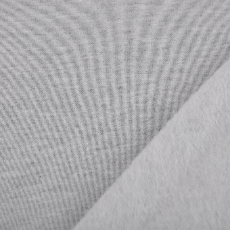40S CR Cotton/Rayon Scuba Terry, 280GSM Heather Grey