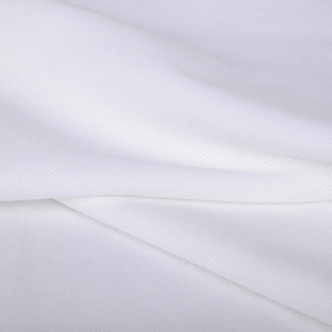 40S CVC Cotton/Polyester Elastic Pique Mesh, 190GSM, Fabric for Polo T-Shirt