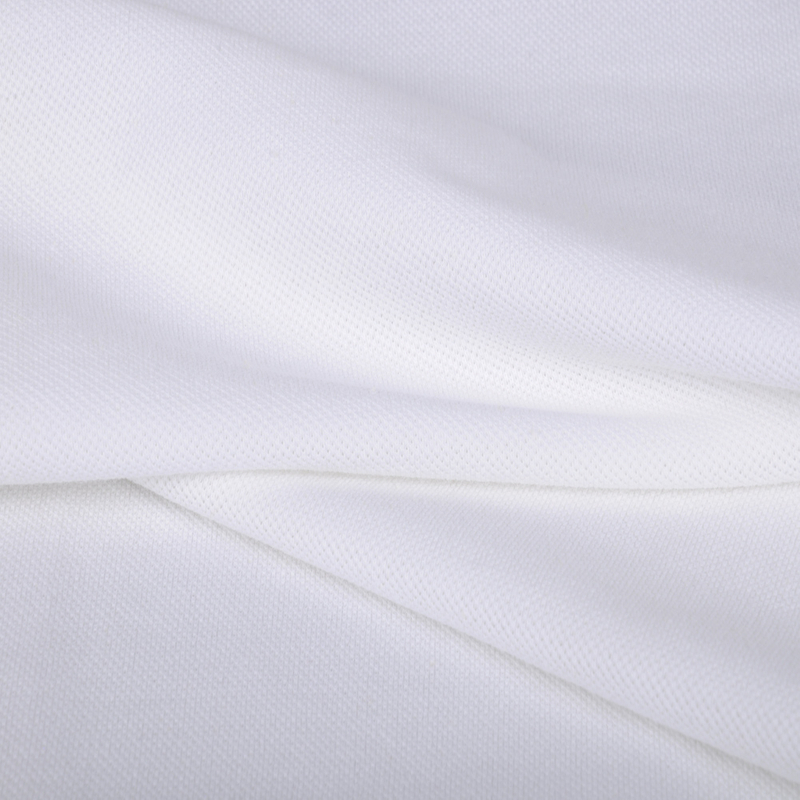40S CVC Cotton/Polyester Elastic Pique Mesh, 190GSM, Fabric for Polo T-Shirt