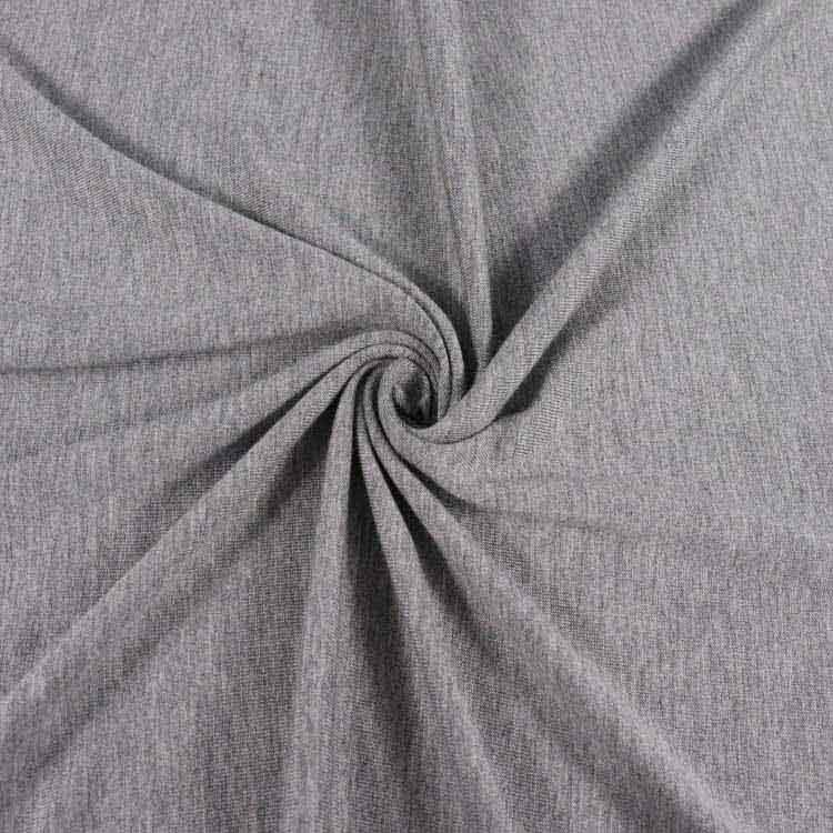 Viscose, Rayon Spandex Jersey, Light Melange Fabric, 180GSM