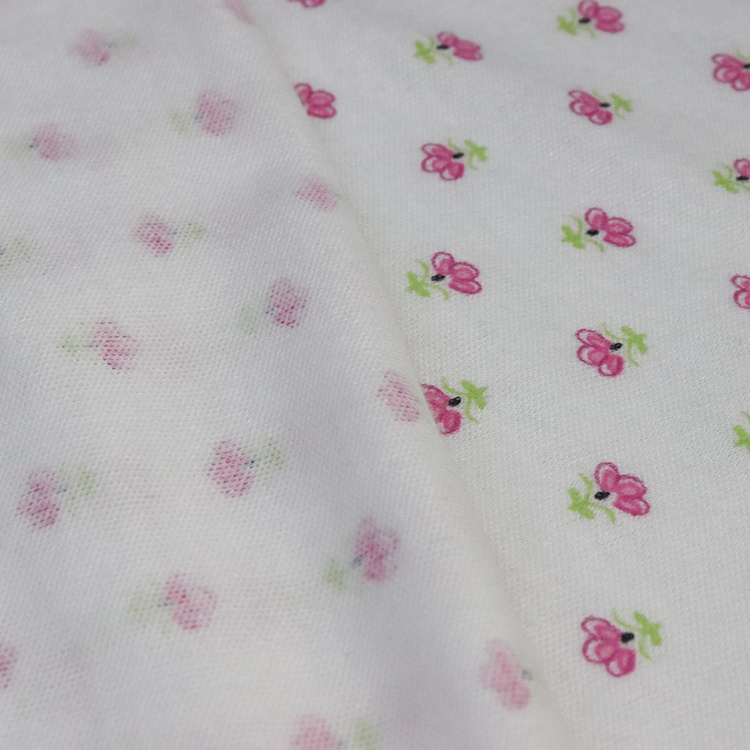 40s T/R Interlock, Pigement Print, Poly/Viscose Knitting Fabric