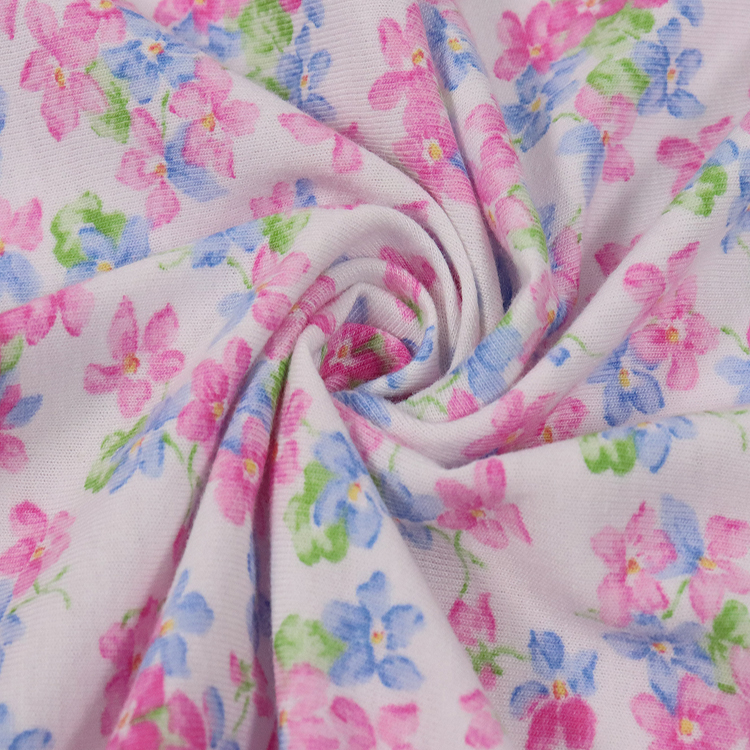 40S C/R Spandex Jersey, Sleepwear Knitted Fabric, Printed Fabric