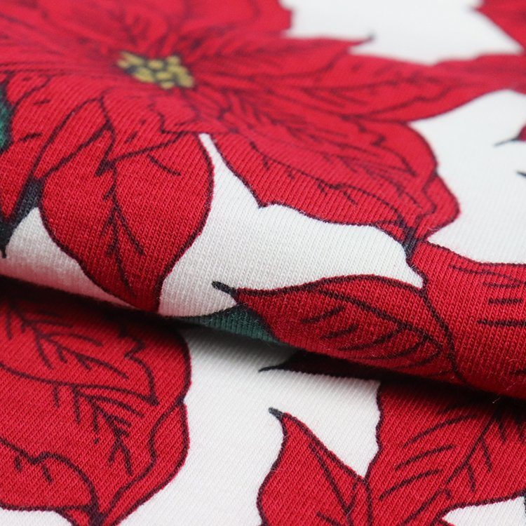 Cotton Spandex Jersey, Reactive Print Fabric for Garment