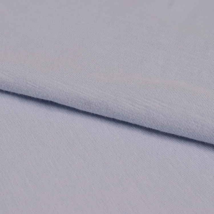 40s Cotton Elastic Jersey, Slub Fabric, 150GSM