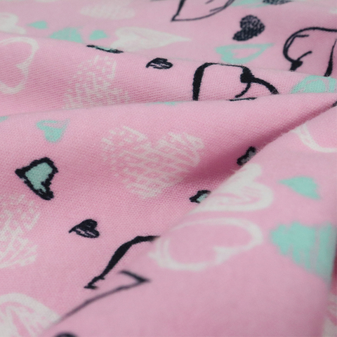 40s 100% Cotton Interlock, Pigement Print